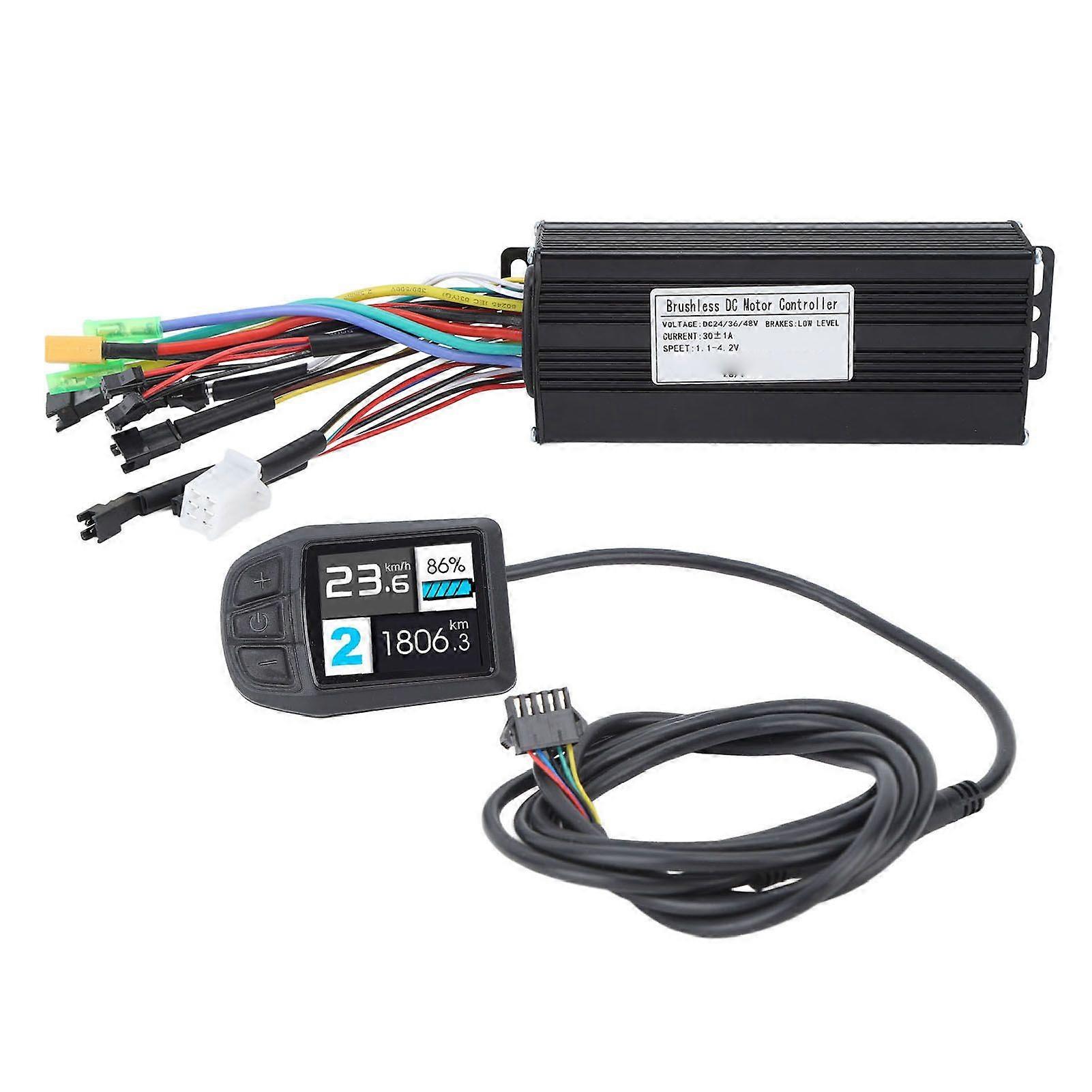 30A Brushless Controller Kit Motor Speed Controller Elektrofahrrad Fahrrad Roller Controller mit UKC3 LCD-Display
