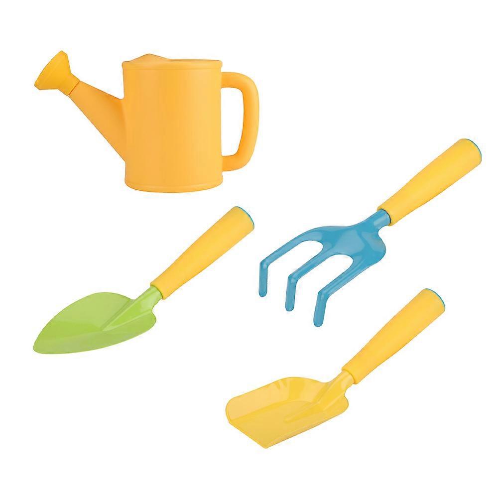 Mini Garden Tools Set for Children Plastic Gardening Toy with Watering Can Perfect for Little Hands Assorted Color