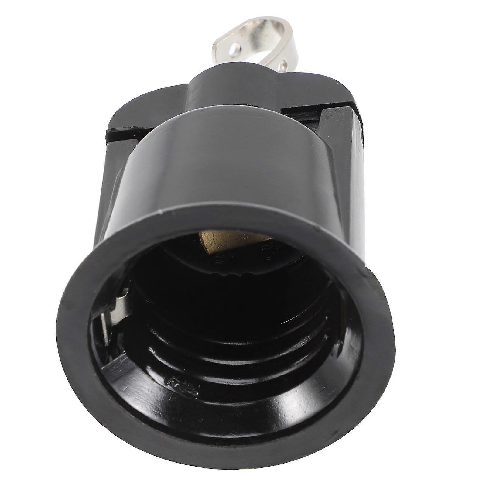 Lamp Socket With Hook E26 E27 Base Portable High Temperature Resistance Home Office Hotel 1Set