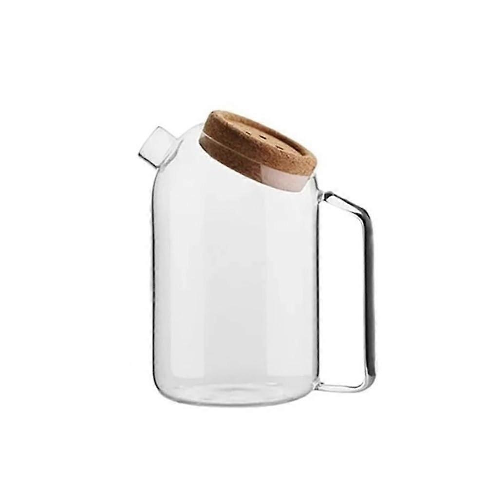 Glass Water Pitcher Tea Set with Lid, HeatResistant Carafe for Hot and Cold Drinks, Large Size