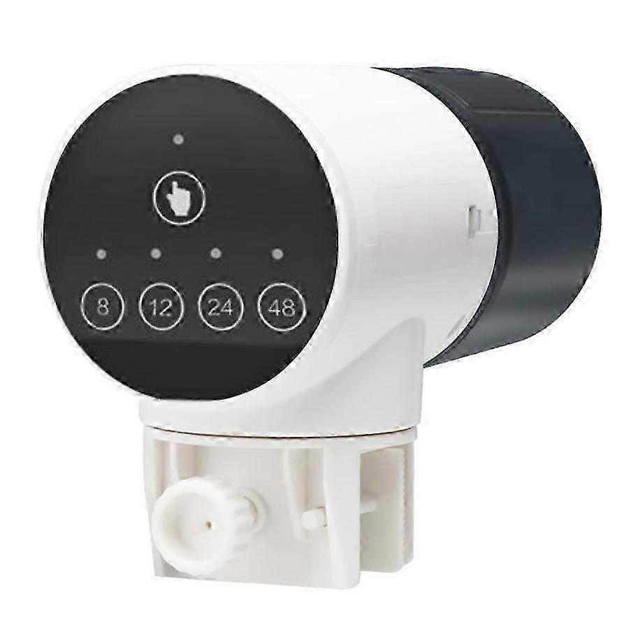 Automatisk digital fiskefoderautomat med timer - programmerbar fiskefodringsenhed til akvarier og damme