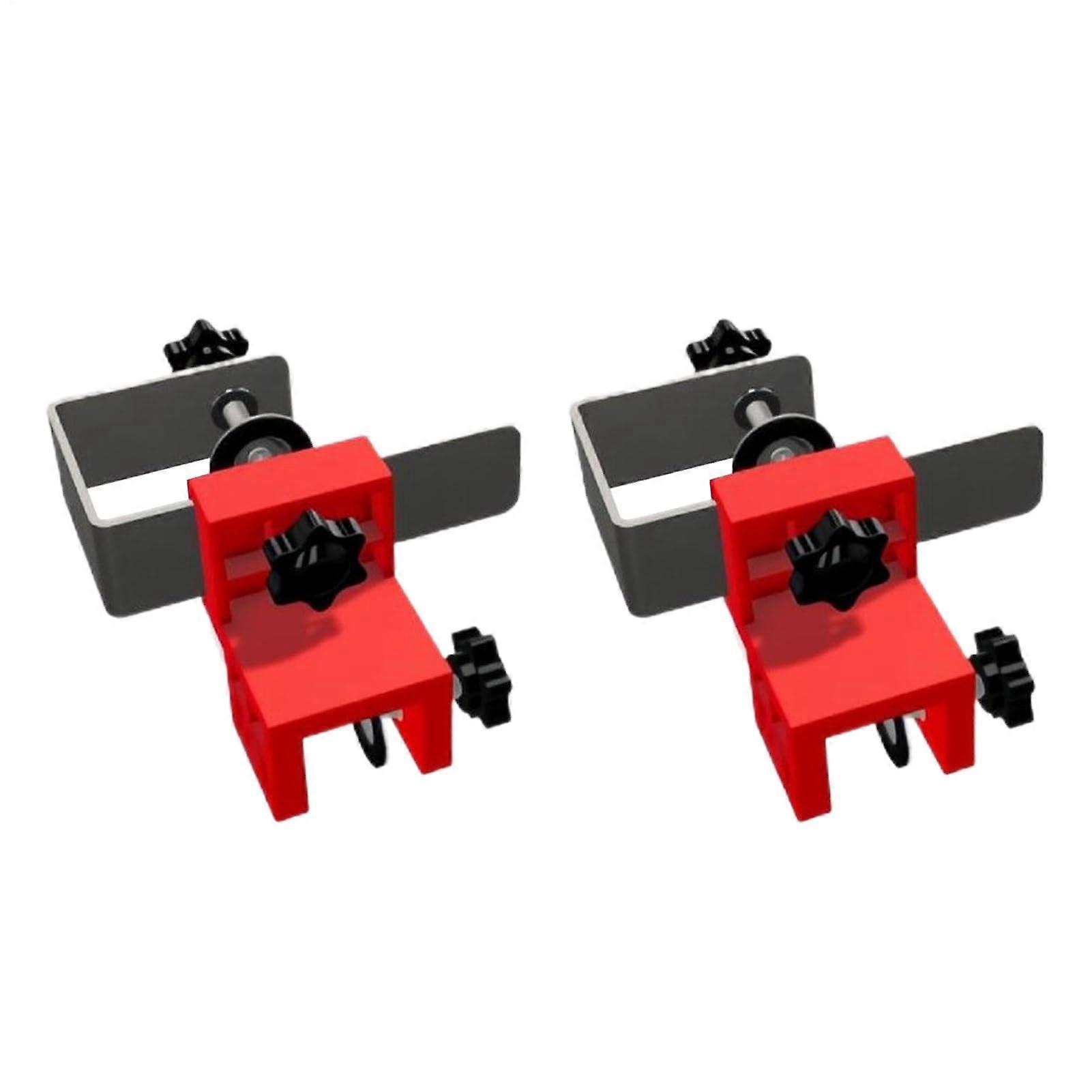 Drawer Clamp - Adjustable Hold Down C Clamps for Woodworking | Pack of 2 with Drill Hole Guide for Tables and Desks