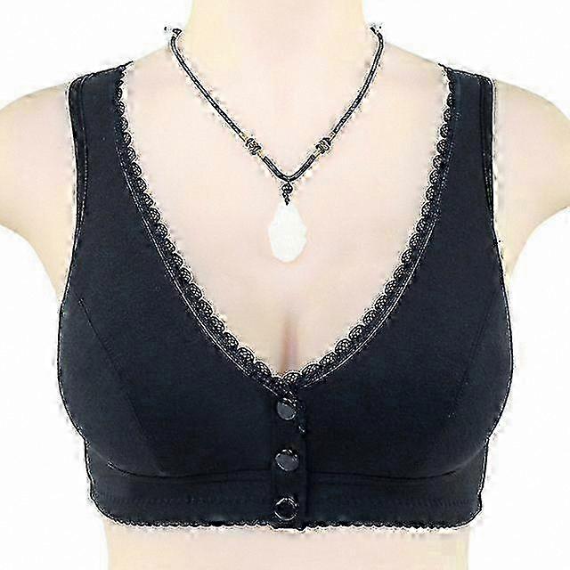 Wireless Nursing Bra with Front Button for Women