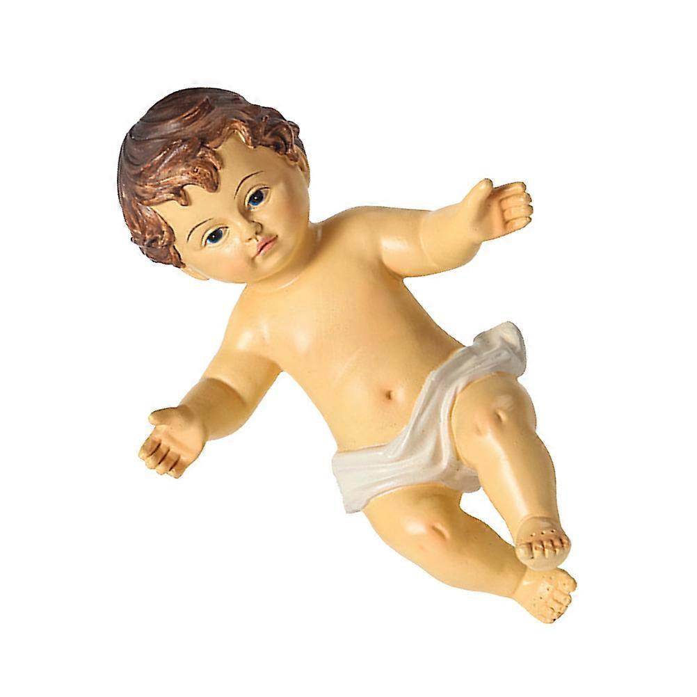 Estátua de Bebê Jesus de Resina Branca para Decoração e Decoração de Casa 6 5 Polegadas