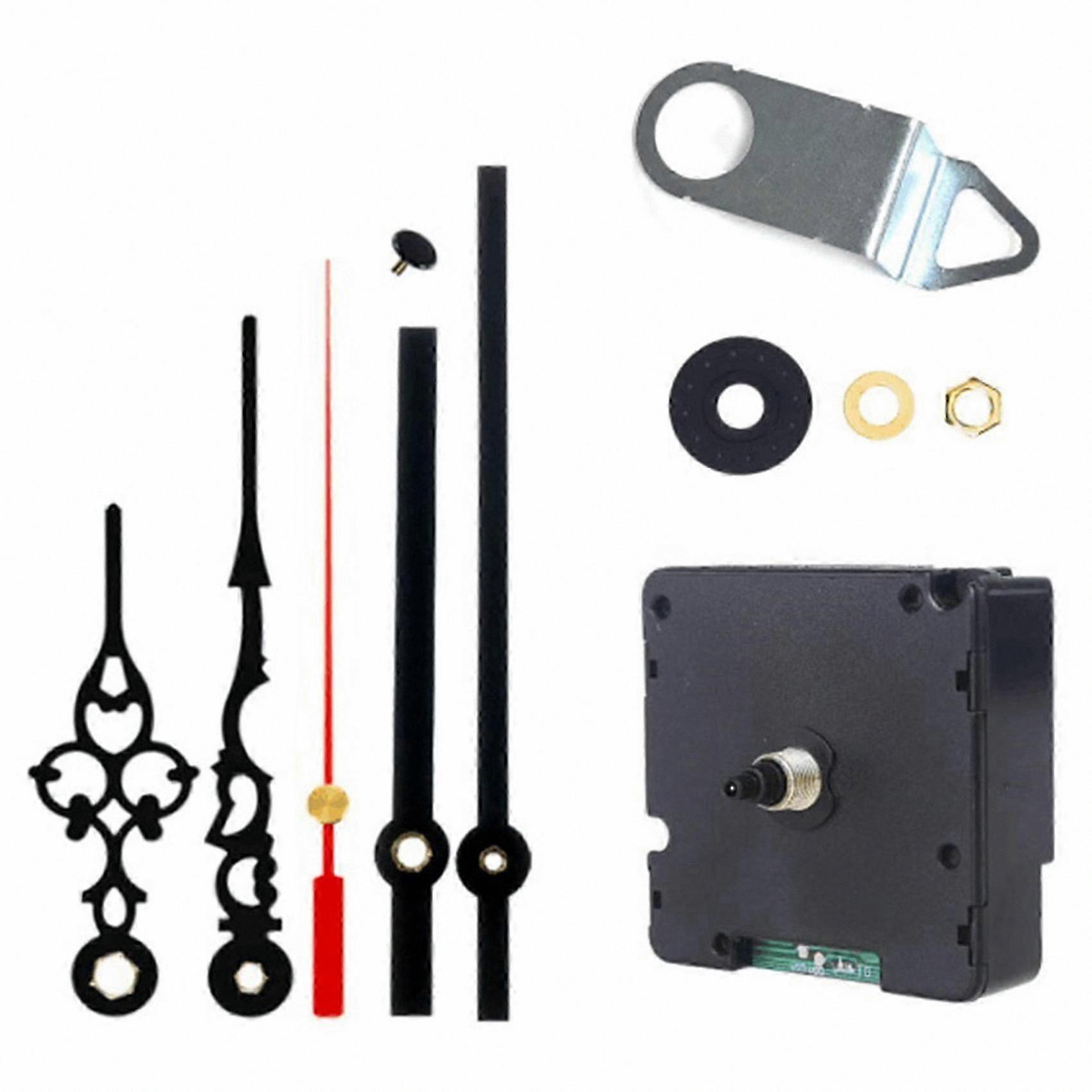 Silent DIY Clock Movement with DCF Signal, 5 Hands, Radio-Controlled Replacement Kit for Crafting Projects