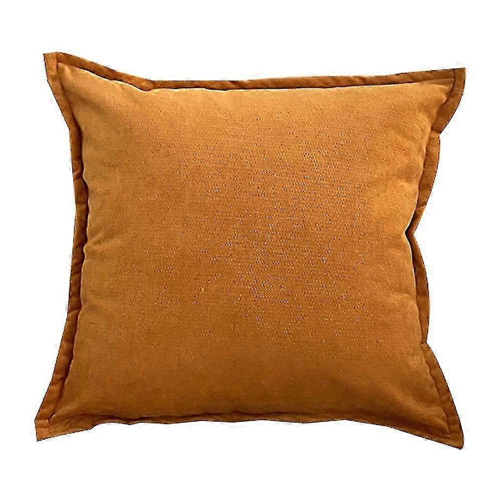 2025 Decorative Throw Pillow Covers Cushion Cases, Pillow Inserts Not Included (45*45cm, Orange/teal)