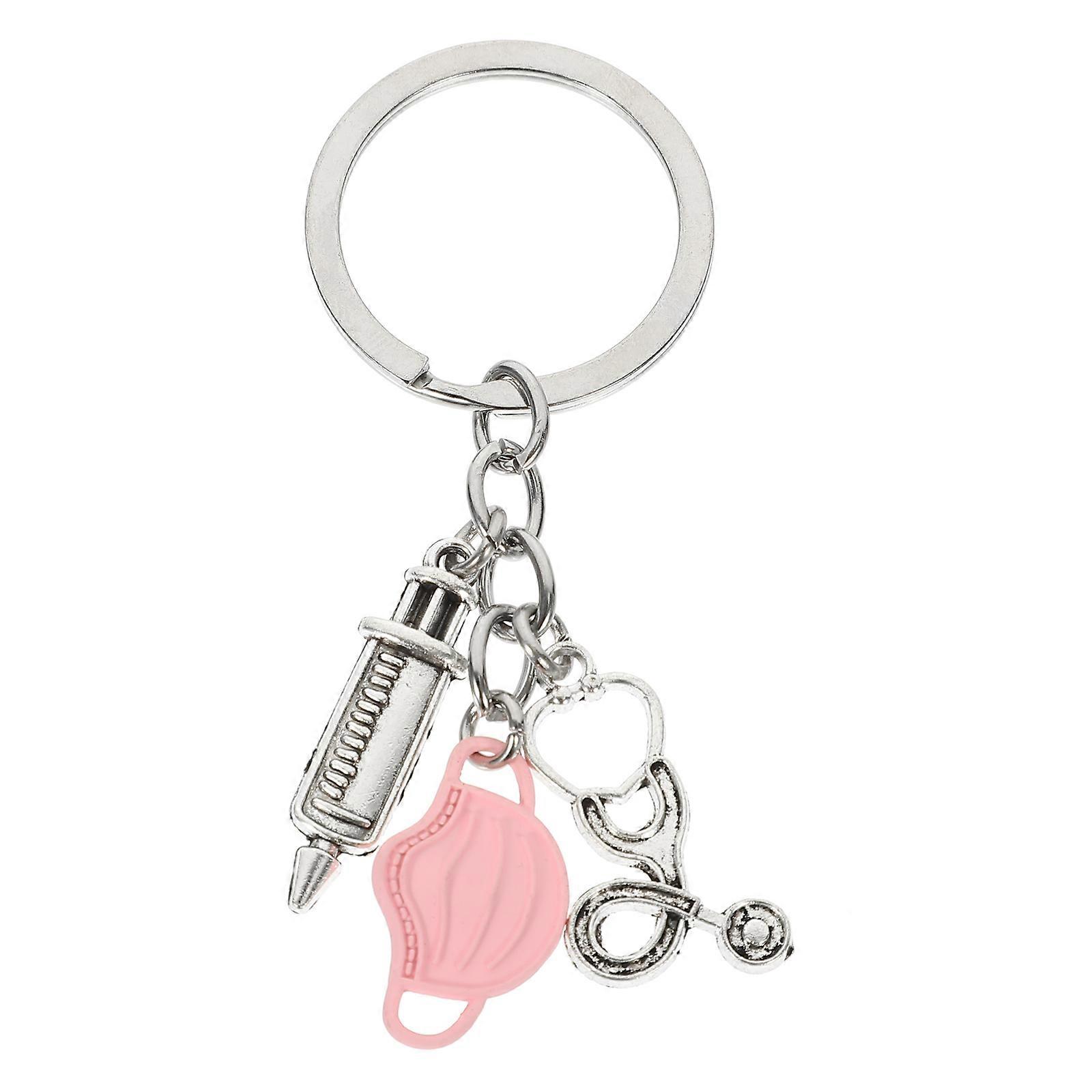 Stethoscope Keychain Pendant Design Daily Use Bag Accessory 1Pack