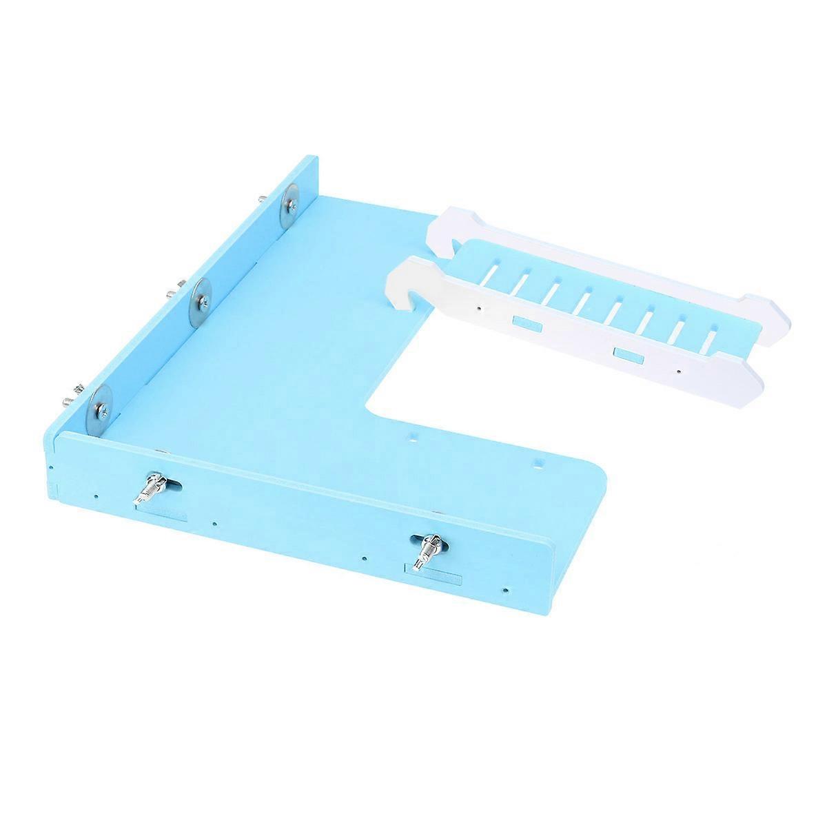 Sky-blue Synthetic Climbing Ladder with Platform for Small Animals like Hamster
