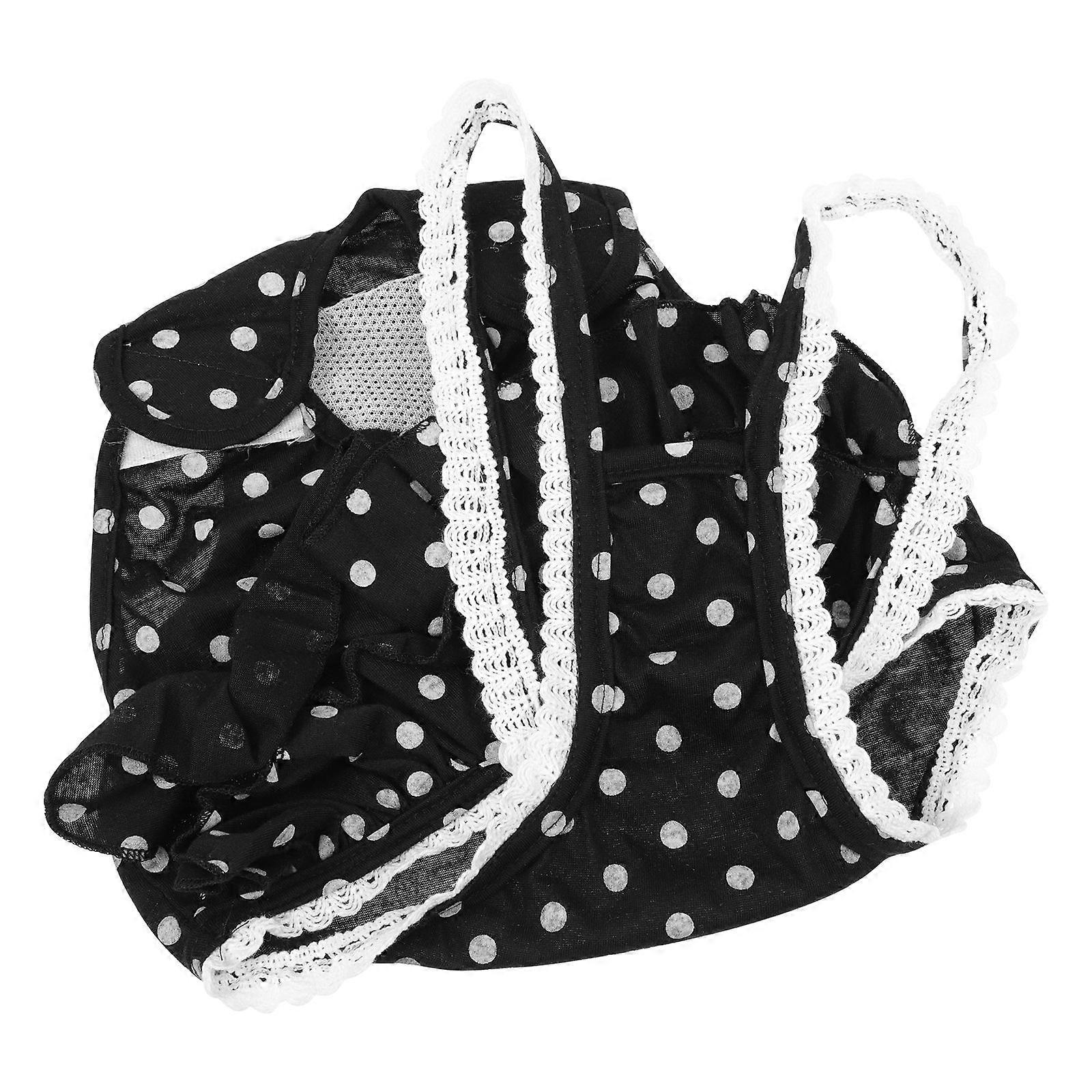 Black Dog Diapers Made of Cotton for Untrained Puppies and Female Dogs in Heat 1pc