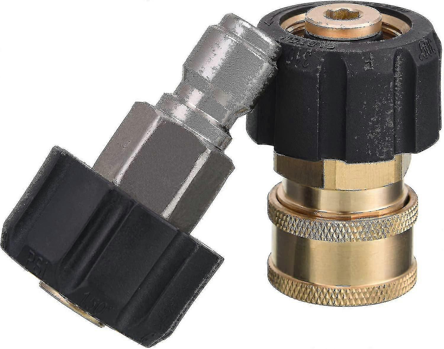 מצמדי מכונת כביסה בלחץ, M22 14mm עד 3/8 " חיבור מהיר עבור צינור מכונת כביסה לחץ או אקדח