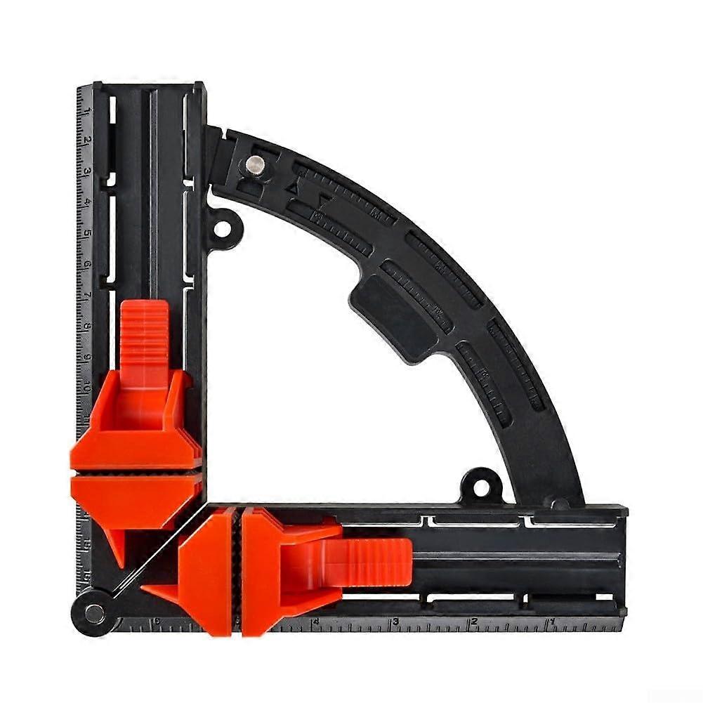 Adjustable rightangle woodworking clamps with quicklocking mechanism for efficient measuring and cutting (c)