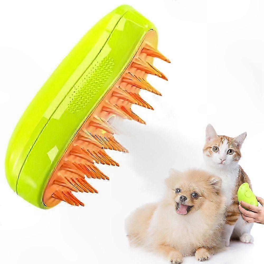 Rechargeable USB Pet Grooming Brush with Spray Function for Cleaning and Care