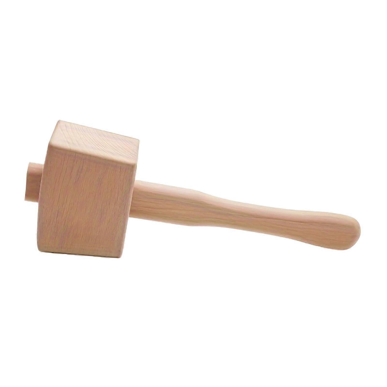 Wood Hammer Carpenter's Hammer with Handle Woodworker Hand Tool Wooden Hammer Manual Hammer for Wood Carving