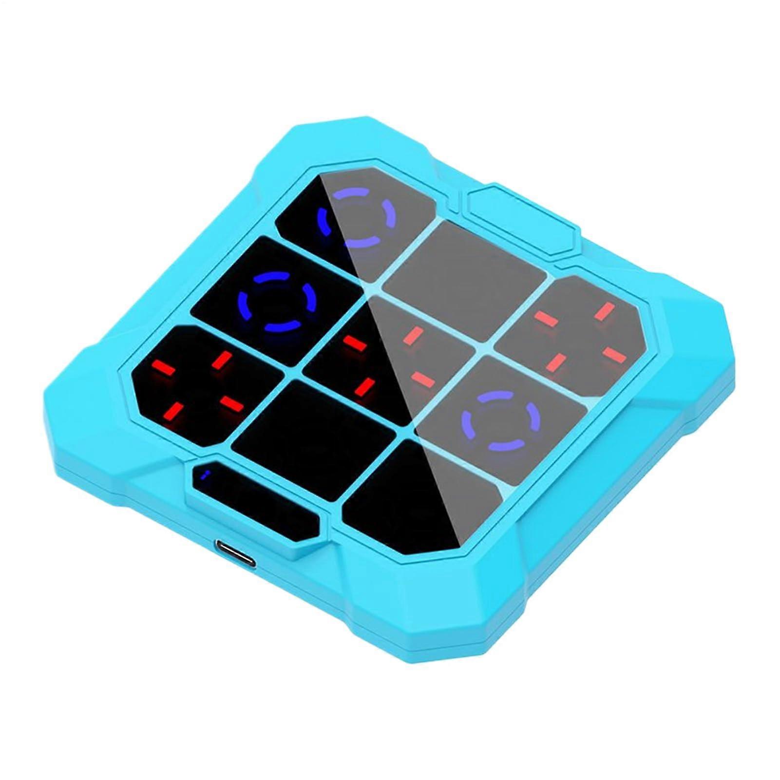 Portable Electronic Puzzle Game Console for Toddlers, Kids, Teens, and Adults | Travel-Friendly Educational Toy in Sea Blue