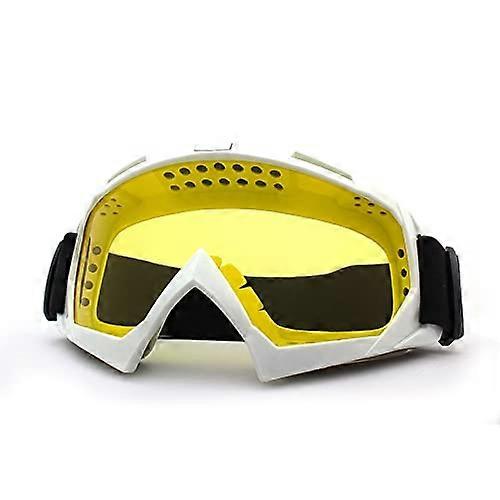 Motocross Goggles For Motorcycle, Anti Fog Polycarbonate Lens, TPU Frame, Adjustable Strap, Clear Vision, Color 321A17