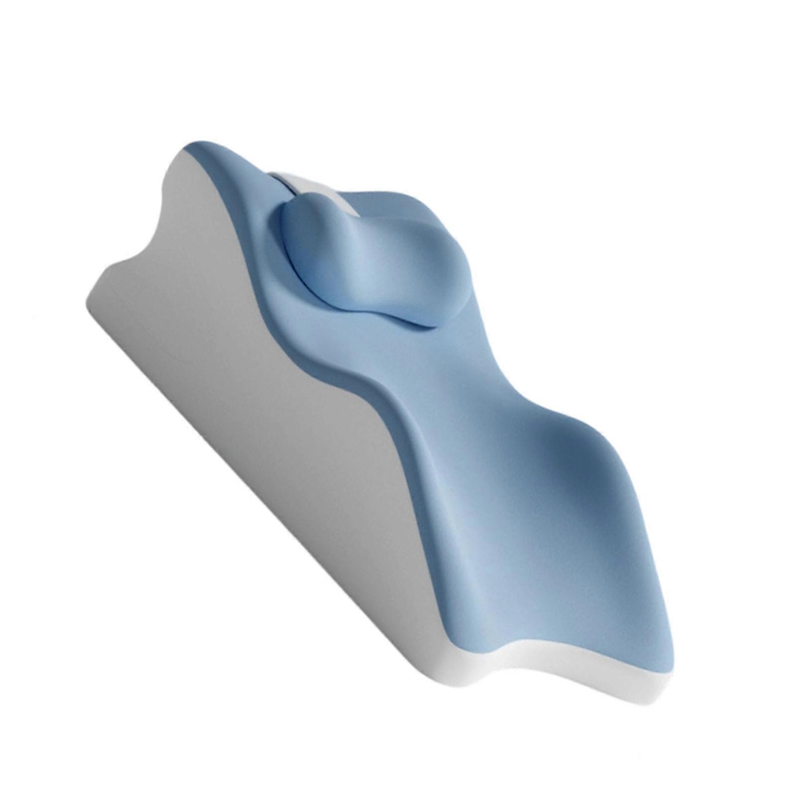 Prone Position Pillow For Stomach Sleepers Back Support Memory Foam Bed Wedge Pillow For Acid Refluxes Snoring Relief  Blue