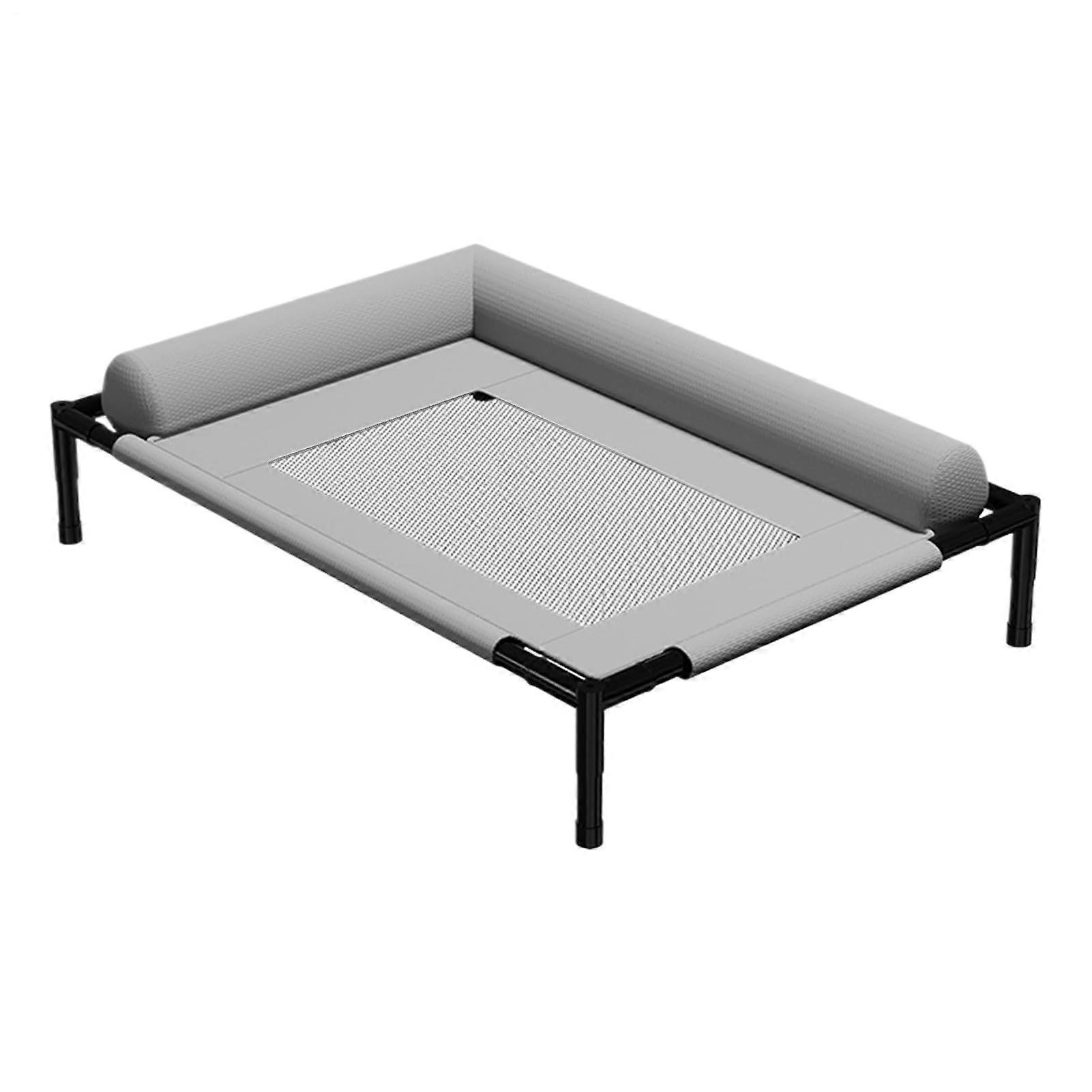Raised Dog Bed Pet Accessories, Dog Hammock Bed, Cushion, Breathable Mesh, Removable