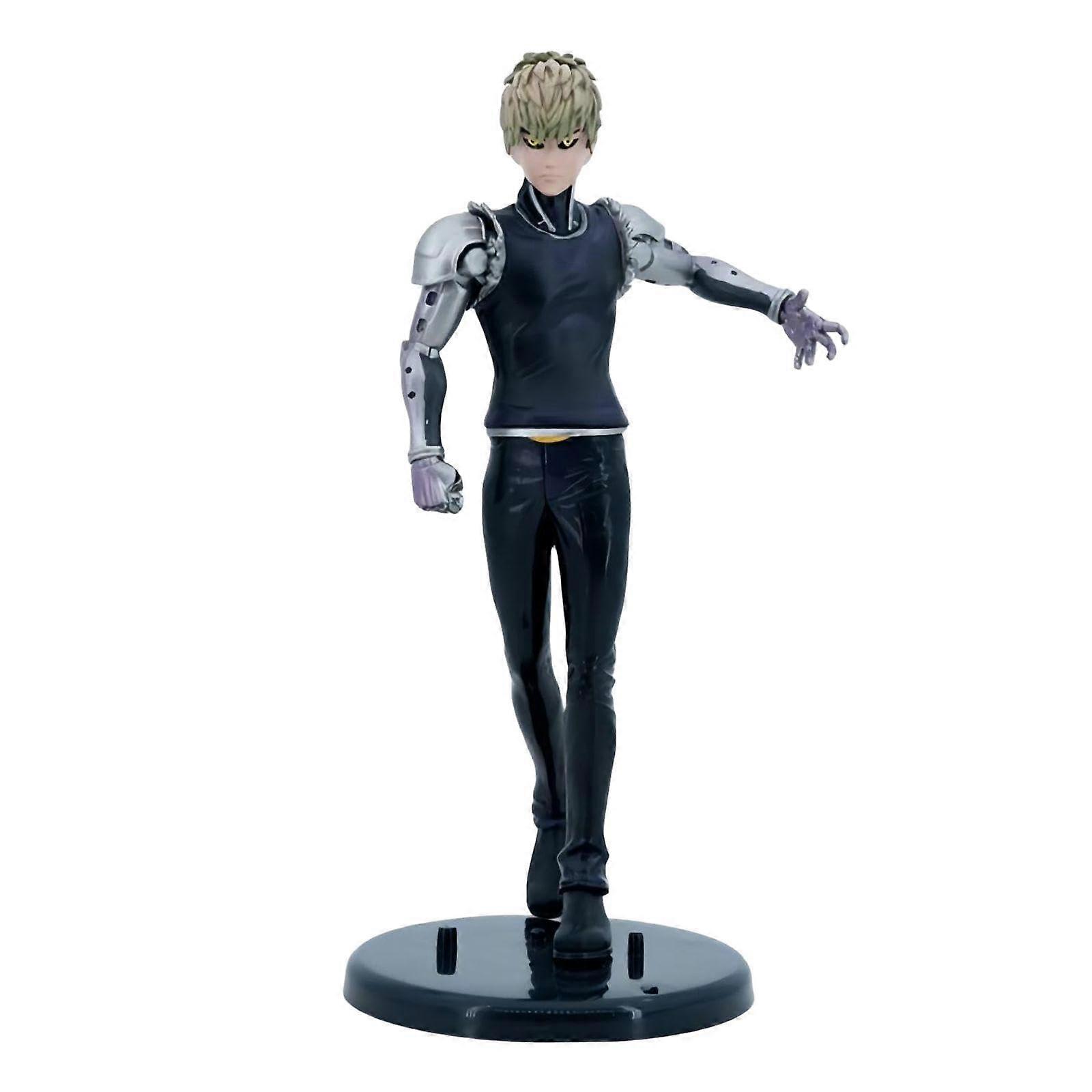 Genos Anime Figures One Punch Man Character Figure with Stand Position 20 cm Model Statue Lashing