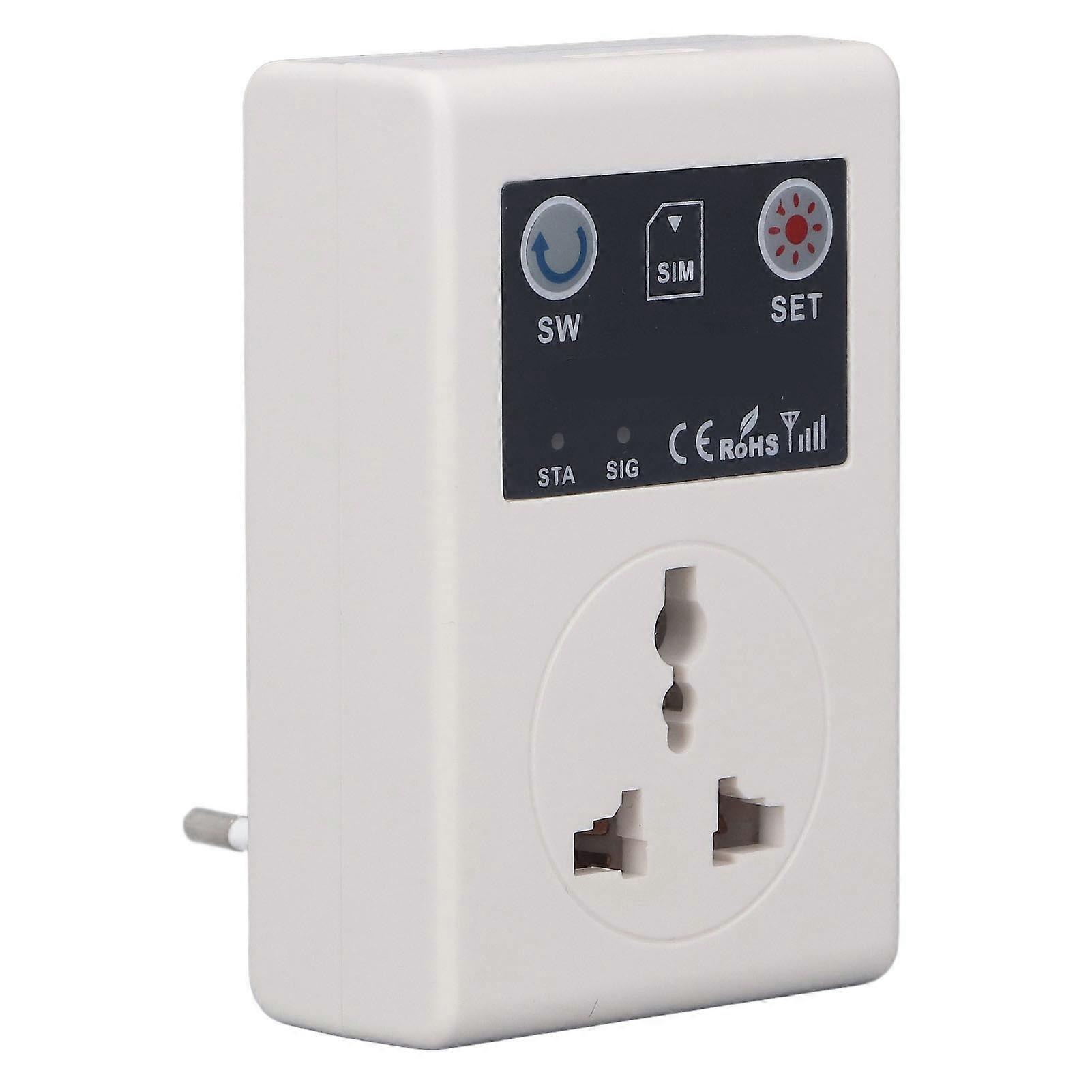 10A Smart Outlet Plug Wireless Power Socket Mobile GSM Phone Remote Control Socket for Household