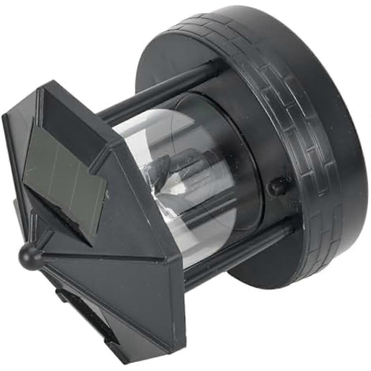 LED Solar Powered Lighthouse,360 Degree Rotating Lamp B