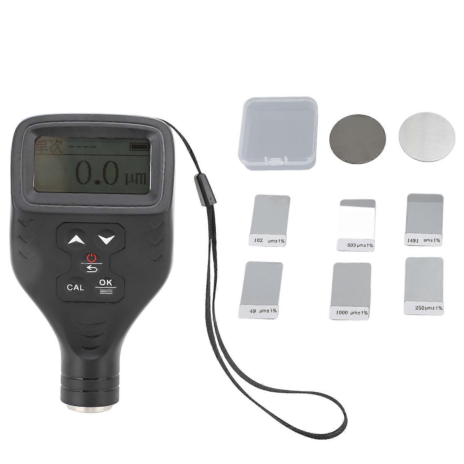 Digital Coating Thickness Gauge 0-1700um for Car Paint Fe NFe High Accuracy Easy to Read