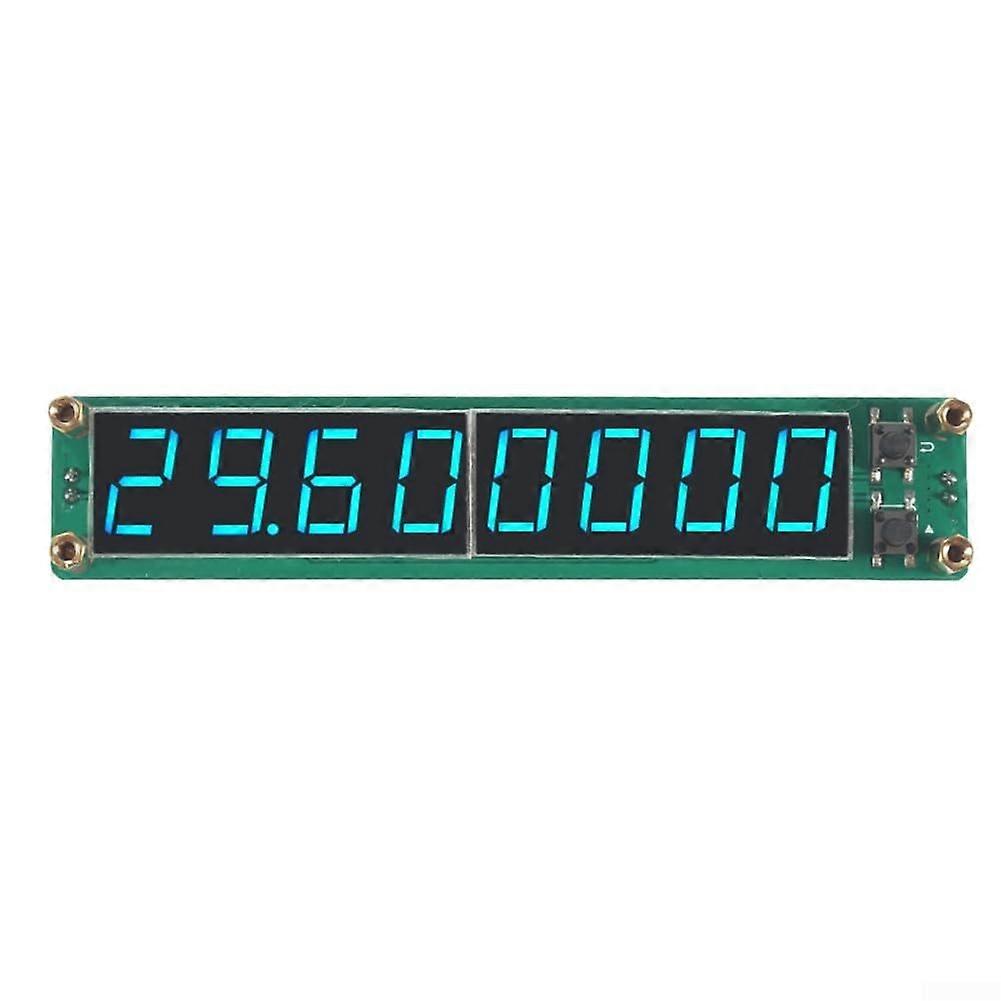 Frequency Meter PLJ8LEDR Digital HF Frequency Meter 0.12400 MHz Tester Cymometer LED Display Frequency Counter Cymometer Tester Module (Blue)