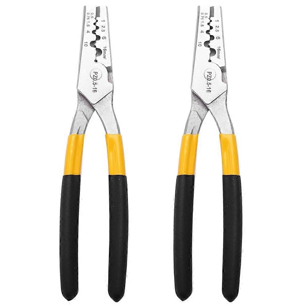 PZ 0.5-16 Crimping Tools for Small Wire End Ferrules, German Style Clamps, 2X Hand Tool Set for Professional Use