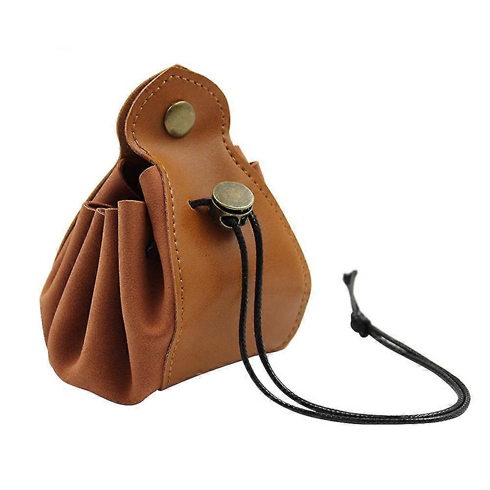 Drawstring PU Dice Bag, Portable Dice Pouch Foldable Tray Storage Bag for Coins Keys Jewelry Small Accessories