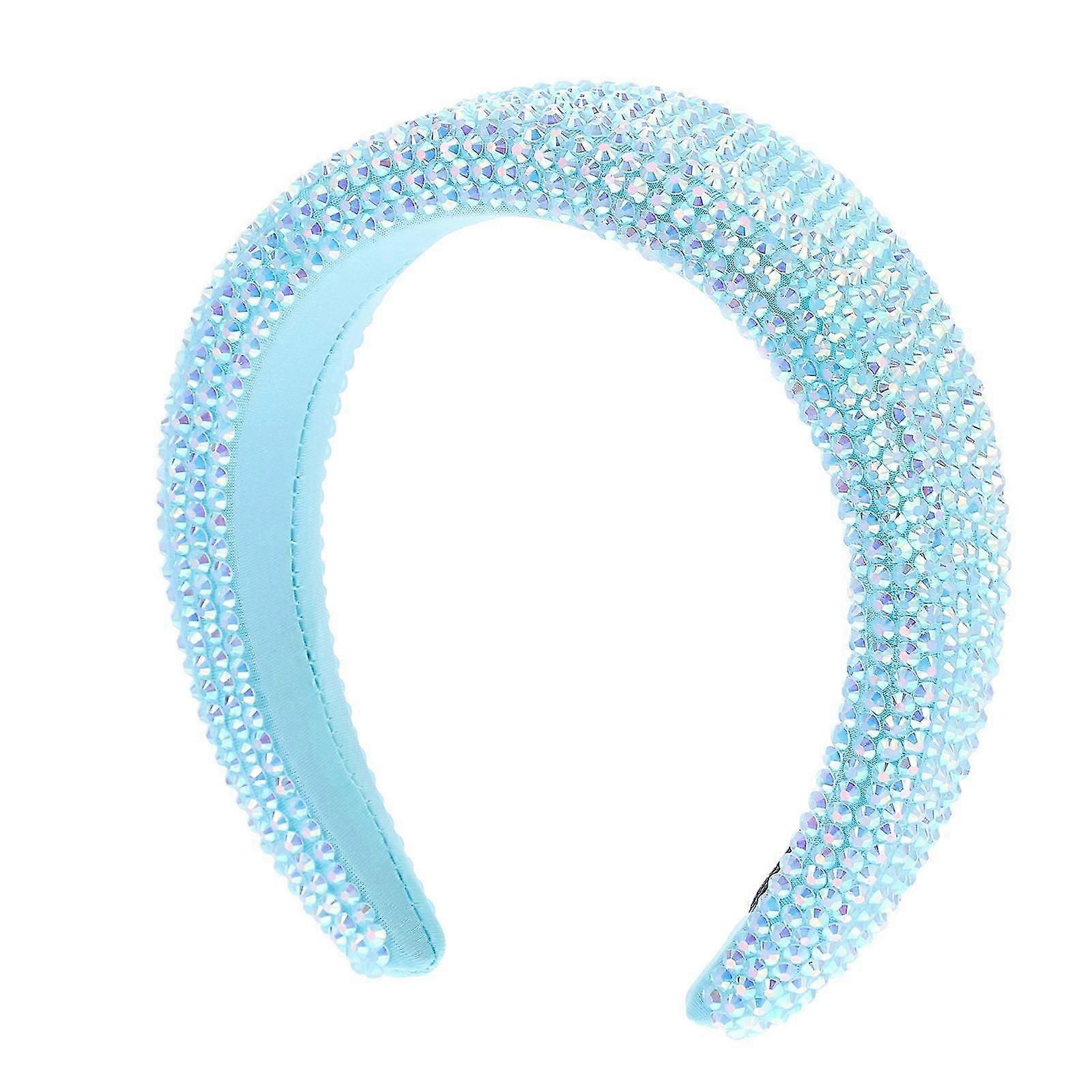 Rhinestone Wavy Headbands Extra Wide Headband Festive Atmosphere 1Pack