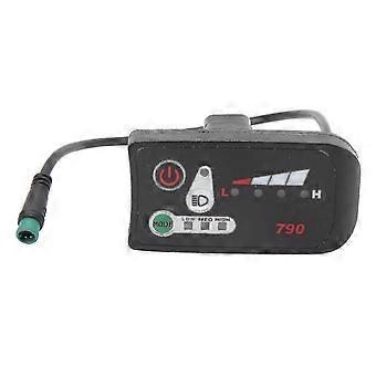 Electric Bike Led Power Display Panel Electric Bike Modification Display Meter With Waterproof 5p Male Plug For 22.2mm Handlebars Edition 0915