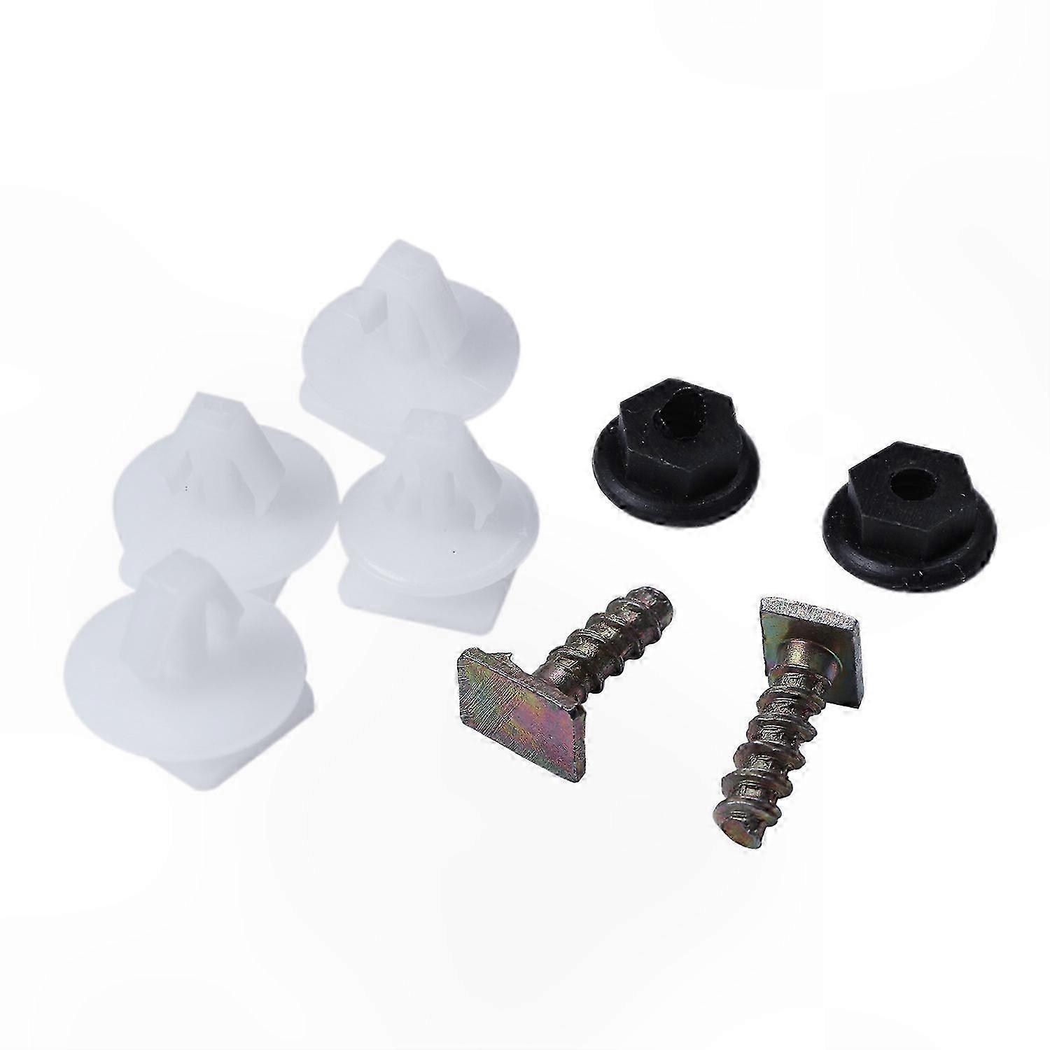 8-Piece Wheel Arch Trim Clip Set with Plastic and Metal Components for Front End Use