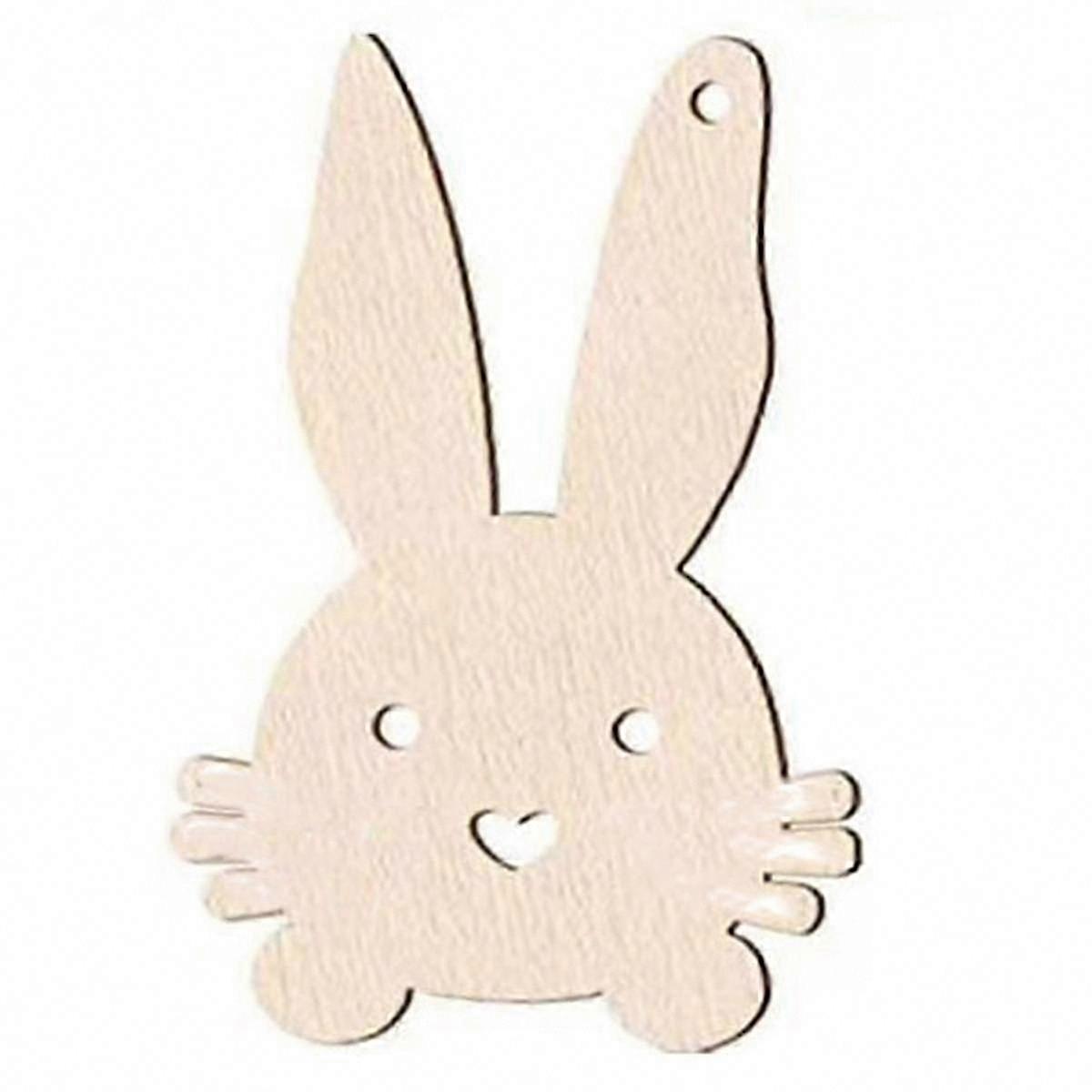 70PCS Unfinished Wooden Easter Bunny Cutouts for DIY Crafts, Spring Decorations, and Easter Projects