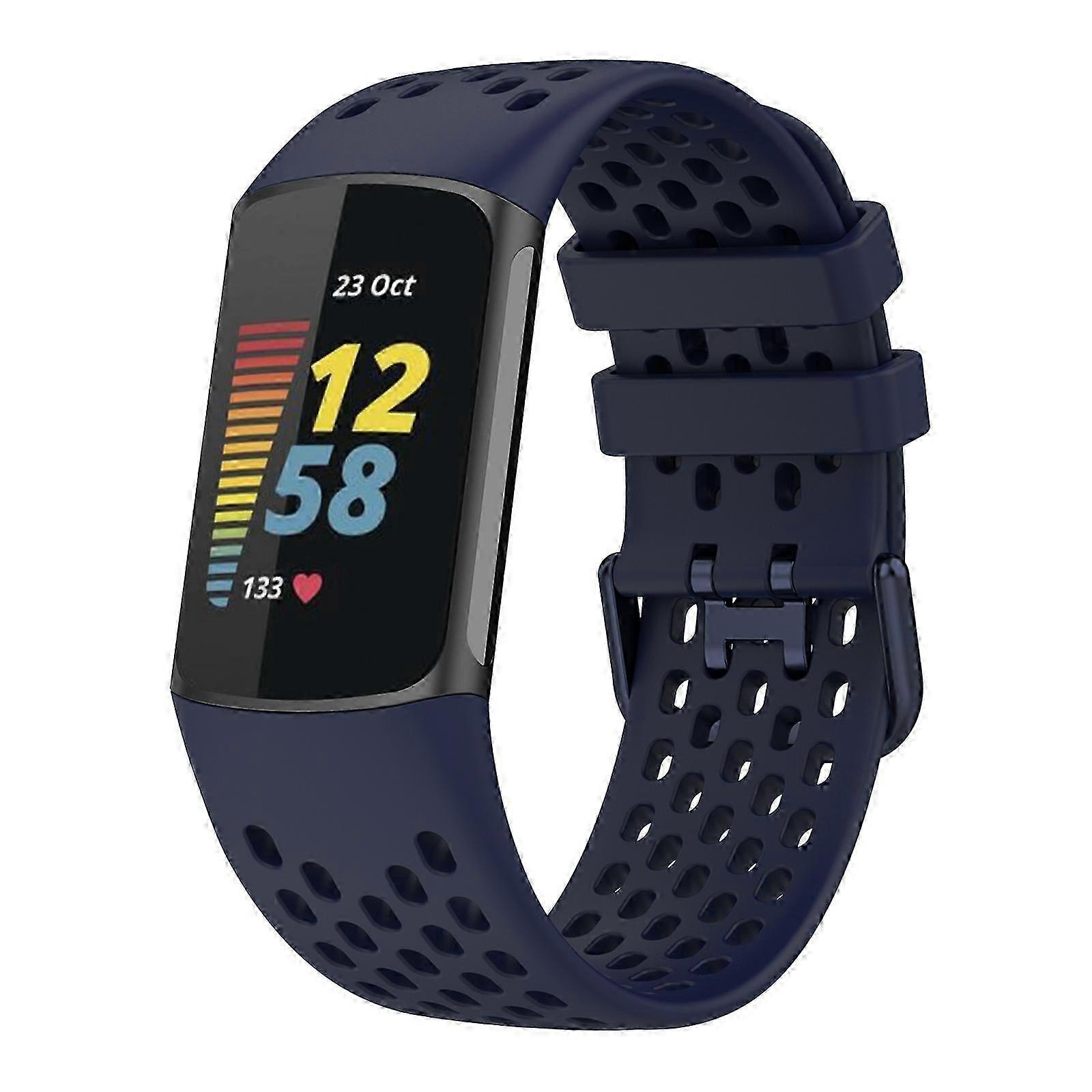 Sports Silicone Watch Band in a Solid Color, Breathable Design
