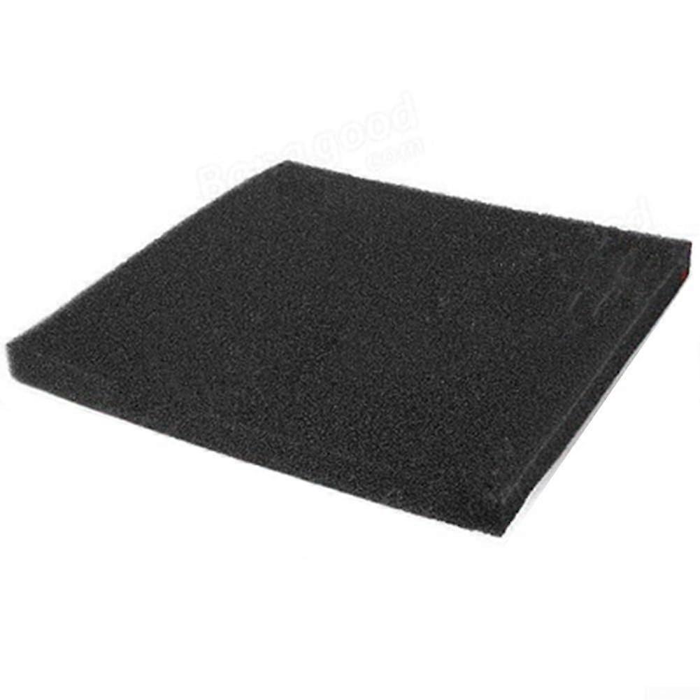 Aquarium Filtration Foam 50x50cm Black Sponge Sheet Biochemical Filter Media 15/30/40 PPI Cuttable Coarse Foam