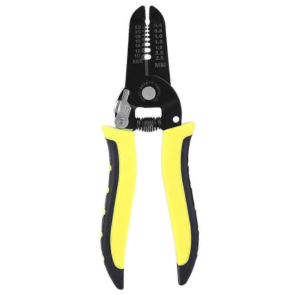 7-in-1 Wire Pliers, Stripping Pliers for 10-22 AWG, 0.6-2.6mm, Wire Cutter and Cable Stripper Tool