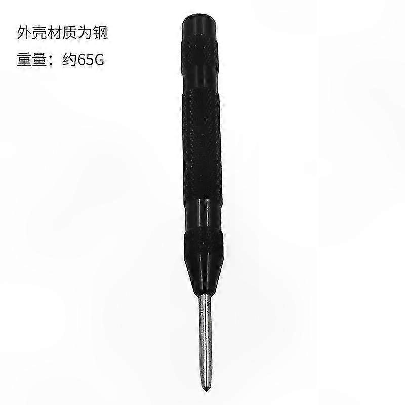Spring-Loaded Center Punch for Woodworking and Metal, Steel Dent Marker Hand Tool for Precise Hole Marking