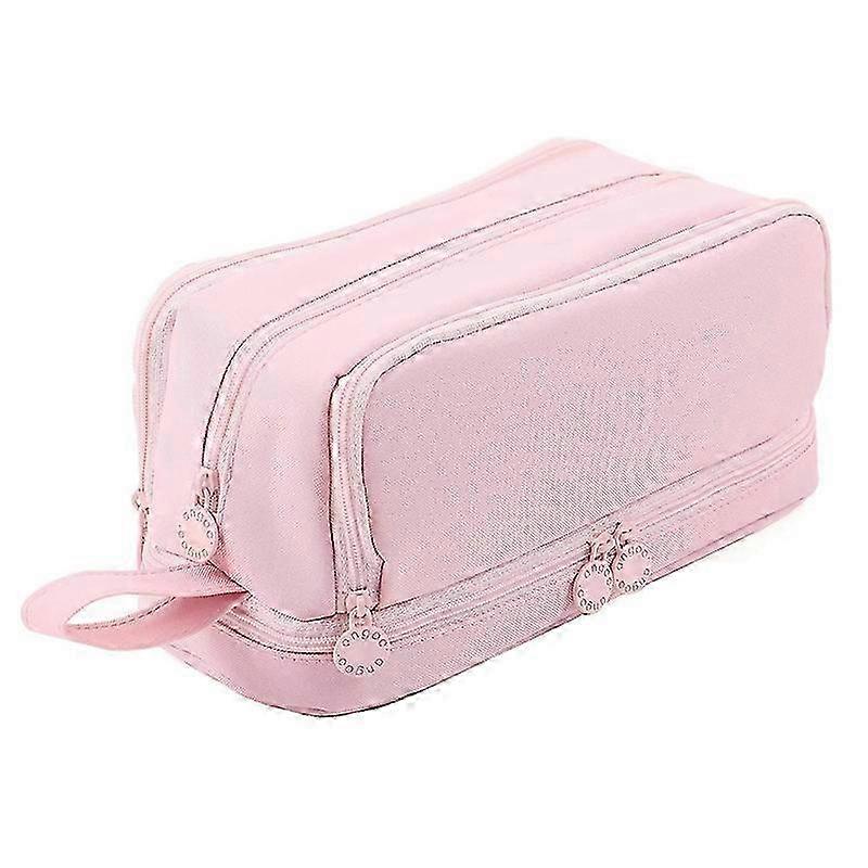 large capacity pencil case pouch pen bag, pink