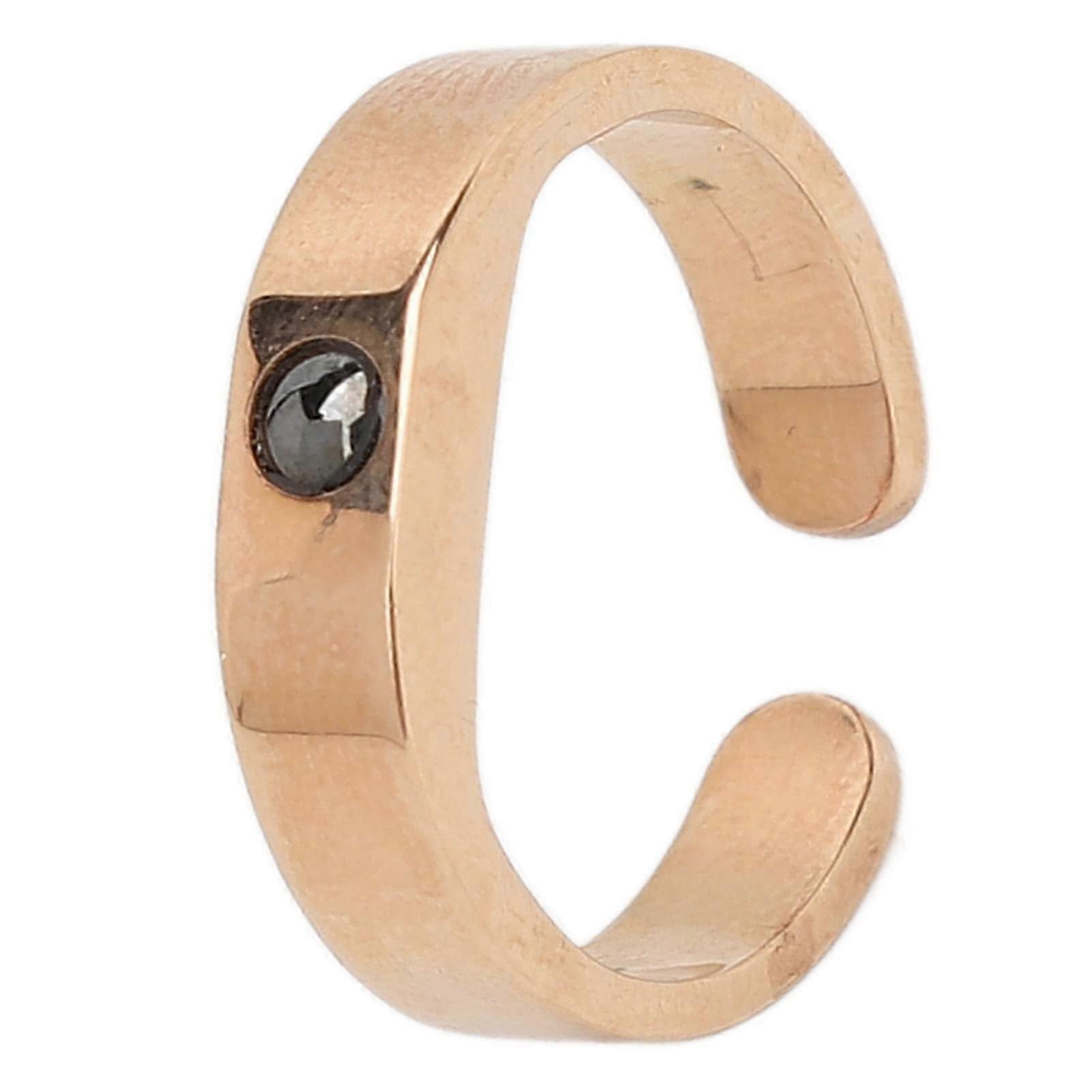 Open Snoring Ring Electroplating Adjusted Improve Sleep Breathing Open Snoring Ring M