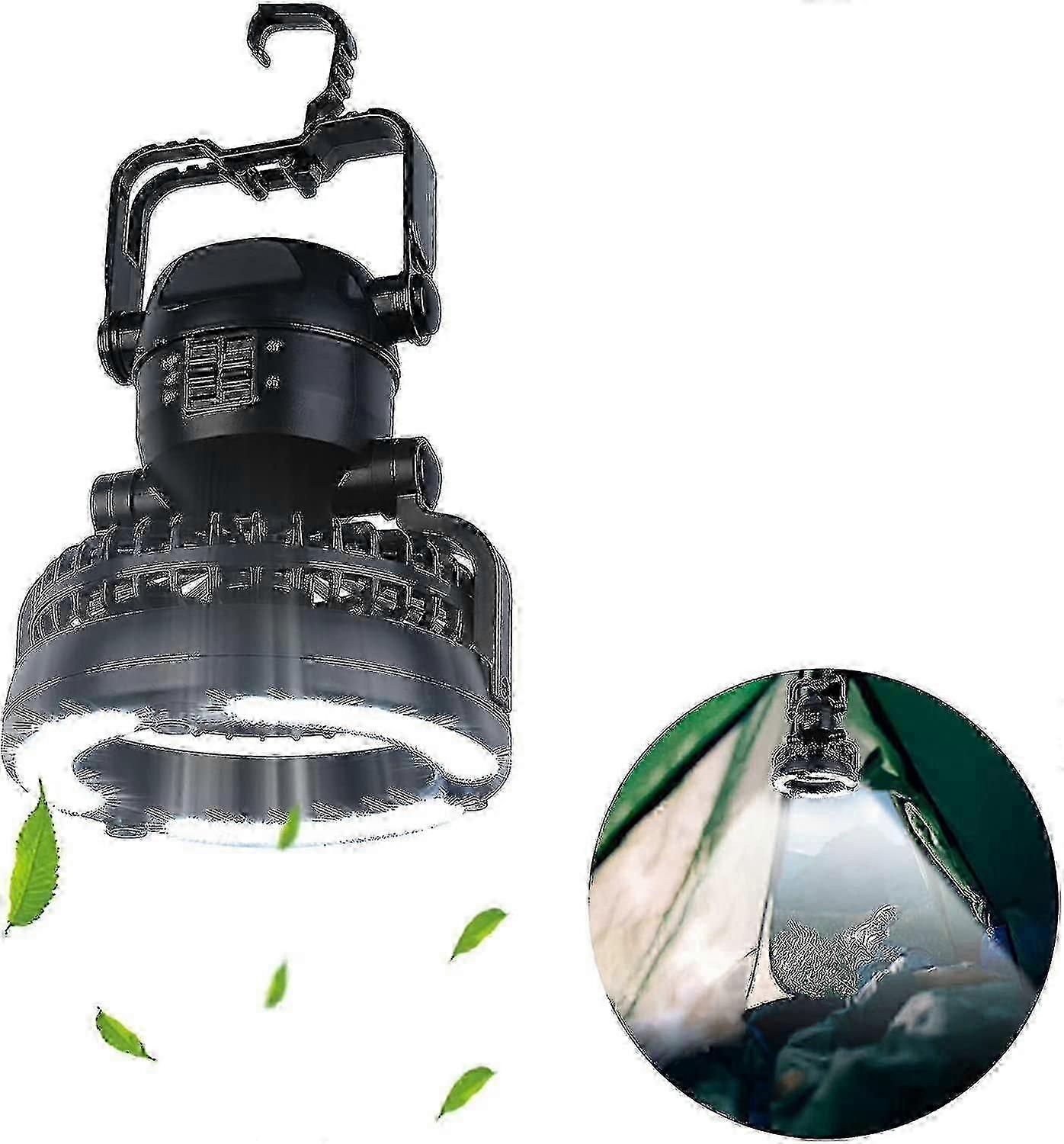 Camping Light With Ceiling Fan Led, Suitable Fit For Outdoor Emerg...