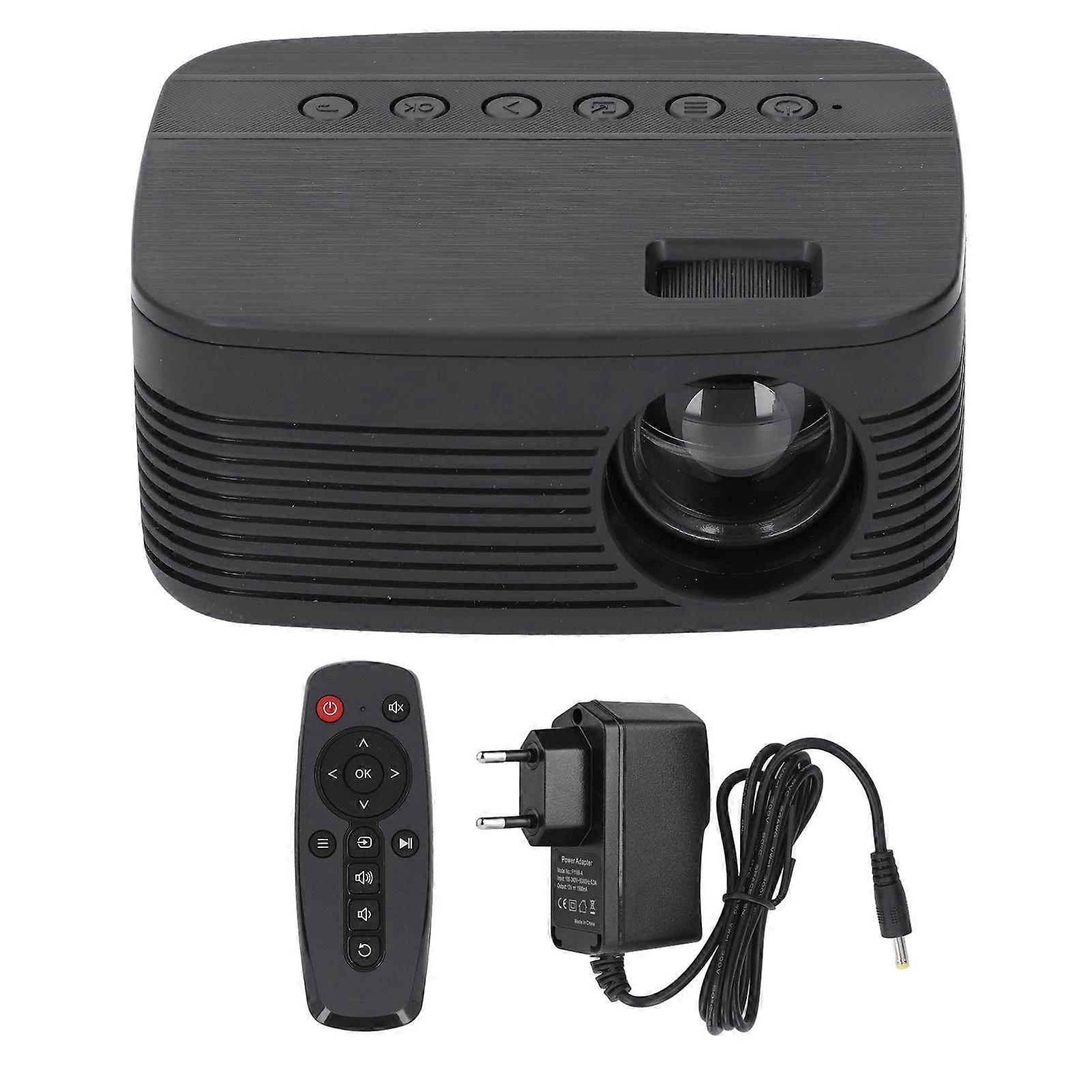 HD 1080P Portable Projector with Wireless Screen Mirroring for iOS and Android EU Plug