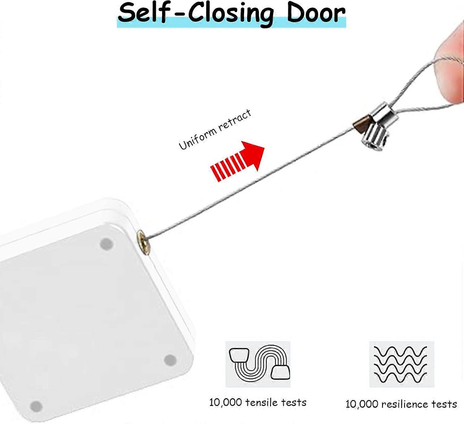 Drill-free installation Case pack automatic door closer for drill-free doors  white  sensor wire design