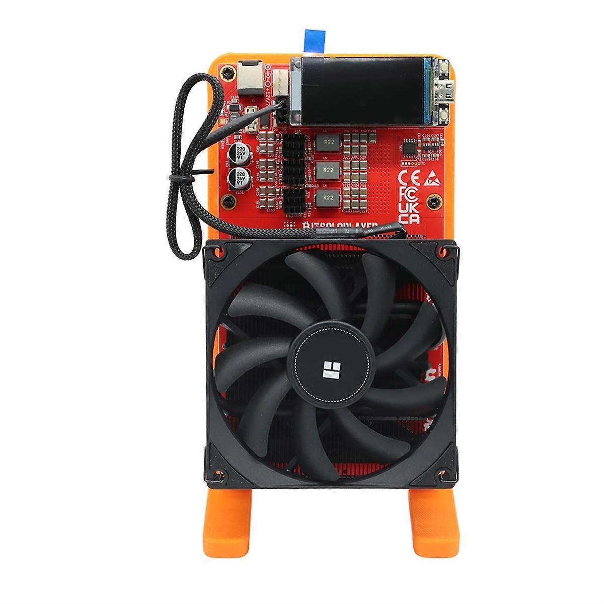 NerdQaxe++ 4.8T-5TH/S 80W BTC Solo Miner 4XBM1370 ASIC Chip Open Source NerdQaxe BTC Crypto Miner Silent Miner EU PLUG
