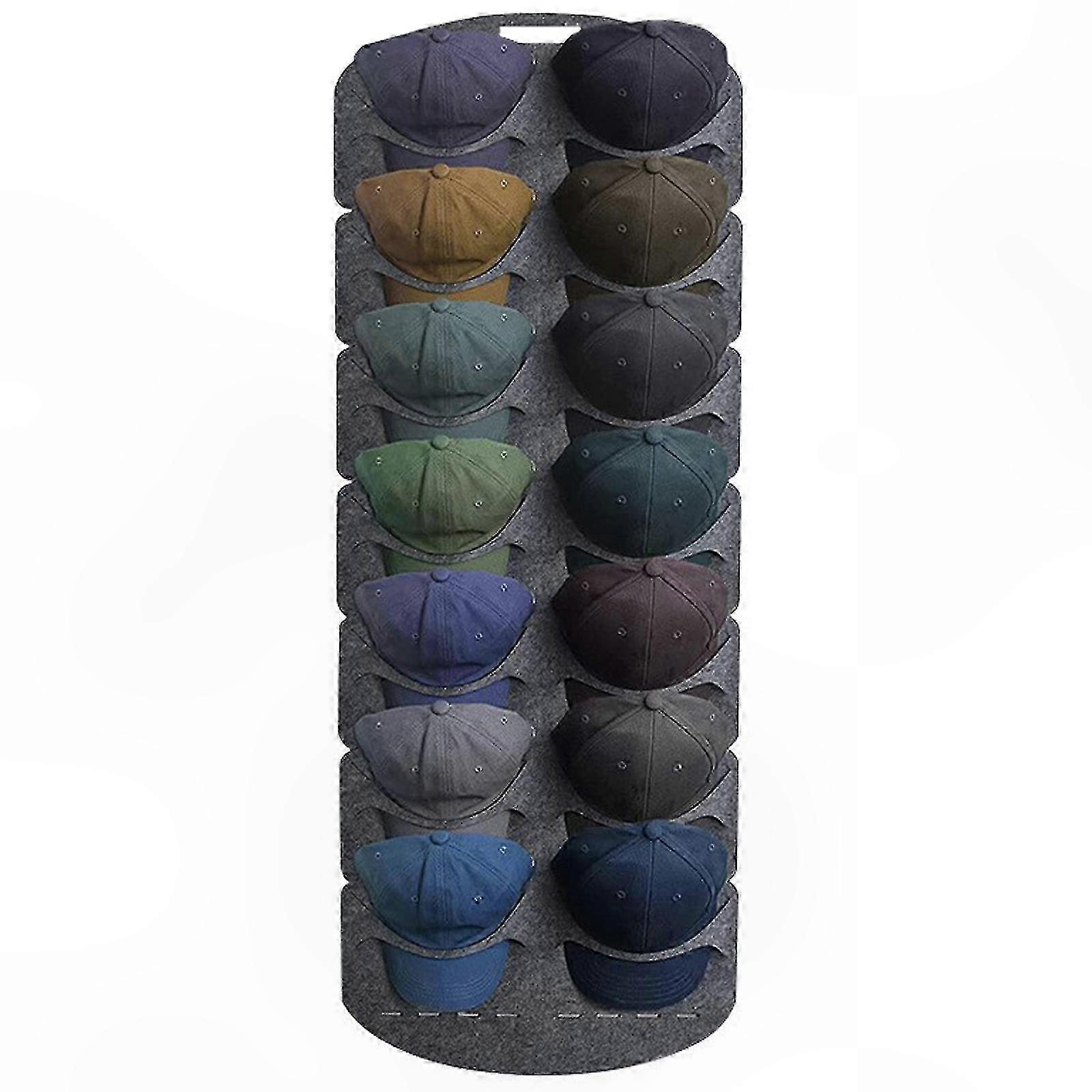 Felt Hat Organizer for Baseball Caps Storage Display Rack to Maintain Shape