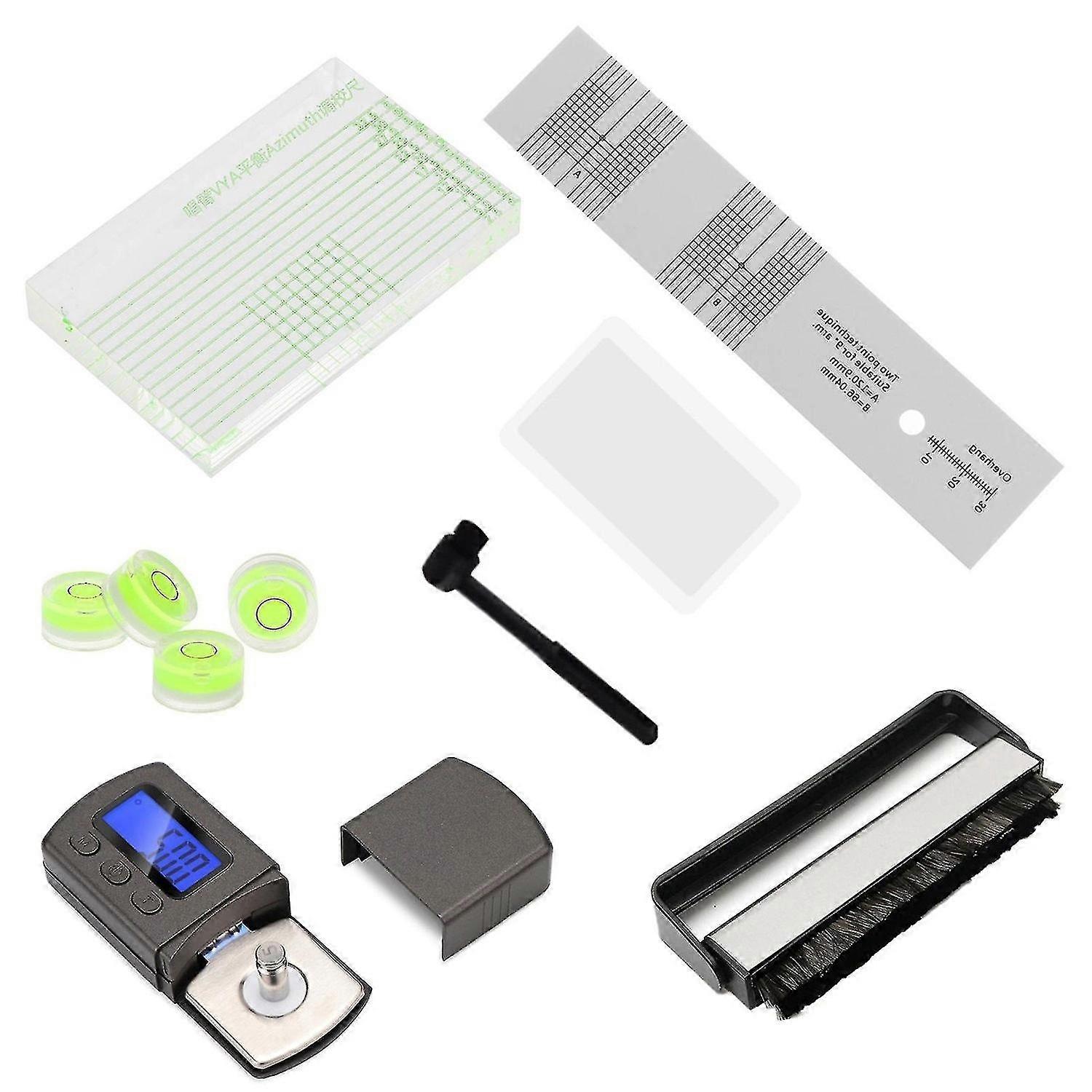 Turntable Tools Record Player Setup Kit Vinyl Lovers Gift Pack Scales Azimuth