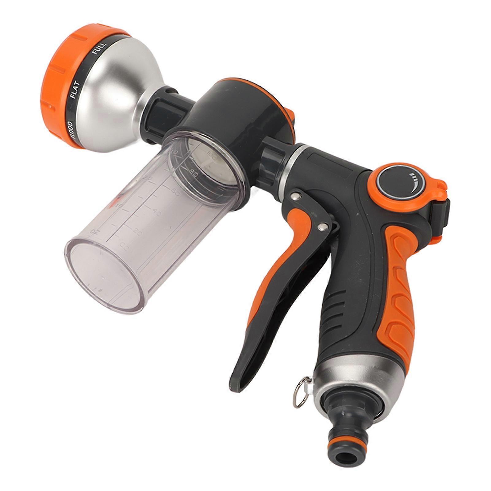 Garden Watering Foam Sprayer, High Pressure, 8 Modes, ABS/TPR