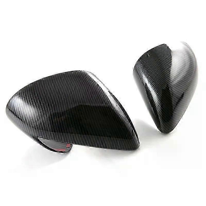 Carbon Fiber Look Side Door Rearview Mirror Cover Trim Cap Protective Suitable for  BYD Dolphin Mini/BYD Seagull