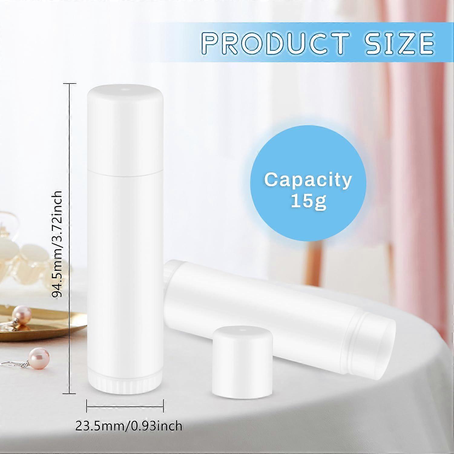 30pcs Lip Balm Tubes Empty: 15g Empty Lip Gloss Tubes with Caps Rotatable Lipstick Containers - Refillable Portable Makeup Containers For For Home Tra
