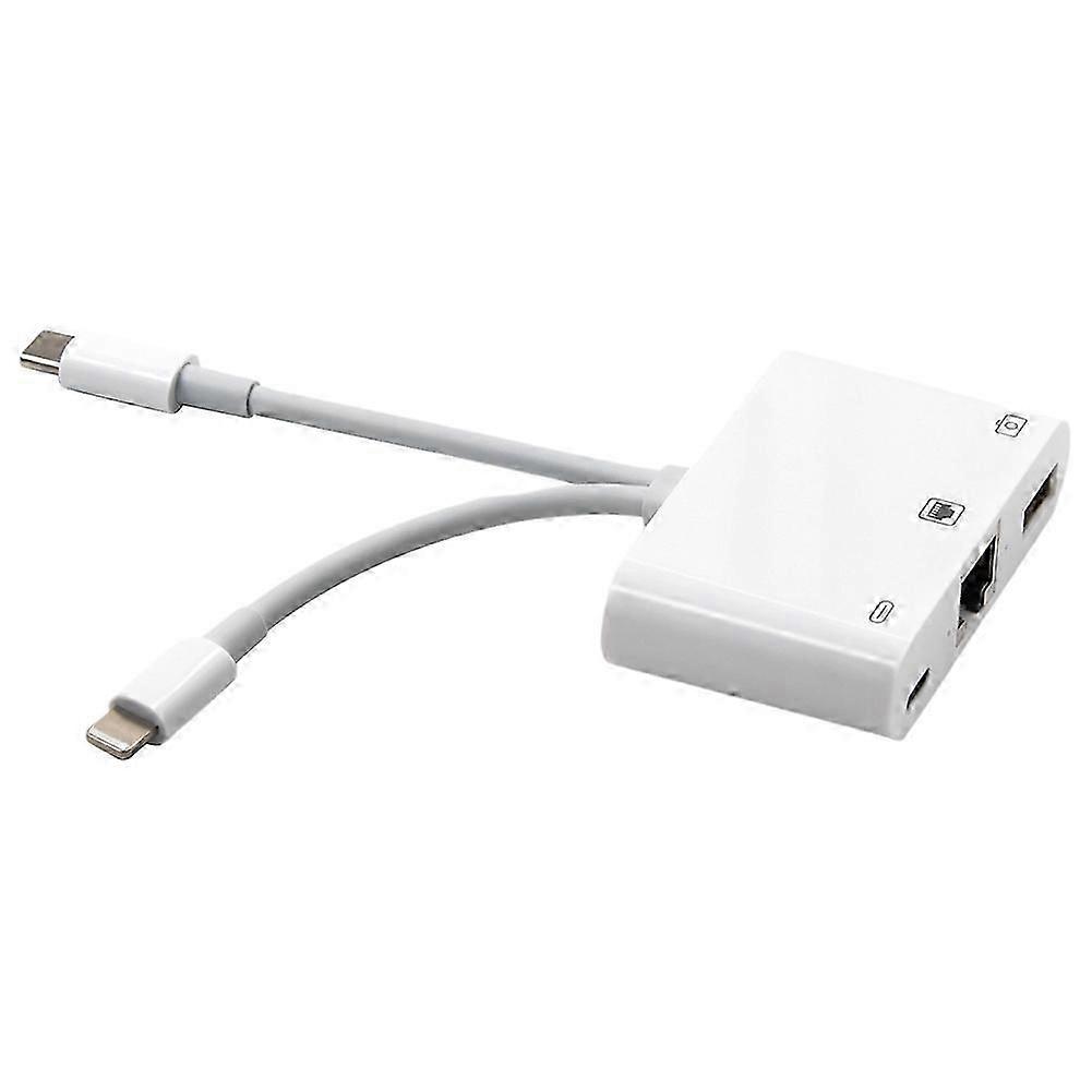 RJ45 Ethernet Adapter Network Adapter, with Charge Port and USB Port,
