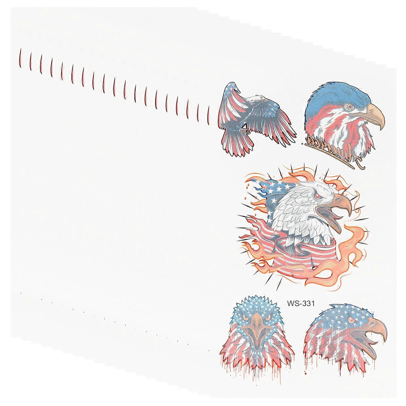 4th of July Stickers Body Sticker with 20 Sheets