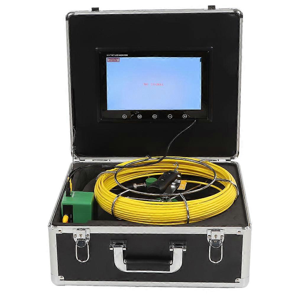 Pipe Inspection Camera 10" LCD, 6 LED, 20M Cable, 4500mAh Battery